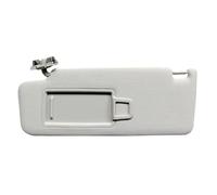 Vuzmode Visera solar for coche con espejo, lado izquierdo del conductor, derecho pasajero, for Skoda, Octavia, 2014-2017, 1/2 Uds Cubierta para parasol de techo de coche(Gray 1pc Left)