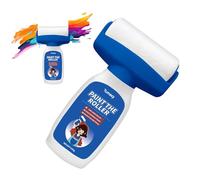 VVancha Tech Mini rodillo de pintura de 500 g, color blanco a base de agua, de secado rápido, alta cobertura y fácil aplicación para reparaciones de menos arañazos y manchas en paredes interiores