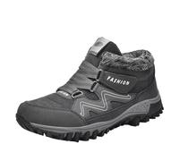 VVAULT Botas de nieve para mujer, térmicas, informales, con forro de piel, para senderismo, camping, escalada, correr, caminar, impermeables, de ajuste ancho, correa ajustable, ortopédicas, para patio