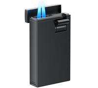 VVAY Jet Flame Mechero de Gas Recargable con 2 Llamas Tipo soplete, Vendido sin Gas