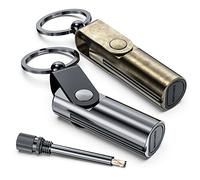 VVAY Mechero Cerilla Permanente con Llavero, Vendido sin Benzina, Paquete de 2