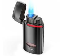 VVAY Mechero Jet Flame de Gas Recargable, 3 Llama - Sin Gas Incluido