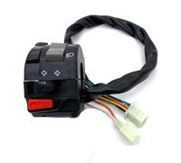 VVBNIN Compatible con RXK 125 Interruptor Izquierdo De 22 Mm 7/8" para Manillar De Motocicleta Faro Intermitente Luz Antiniebla Bocina 1 Unidad botón Arranque para Moto(Without Choke)