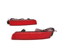 VVBNIN Luce Reflector Parachoques Compatible Con Nissan Para Juke 2011-2014 Para Murano 2009-2014 Para Quest 2011-2018 Parachoques Trasero Freno Trasero Faro Antiniebla Reflector Luz(Red)