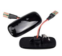 VVBNIN Luces de Giro Coche Compatible con A3 para S3 8L 2000-2003 para A8 D2 1999-2002 para TT 8N 2000-2006 Luz De Marcador Lateral Intermitente Dinámica Que Fluye Secuencial(Black)
