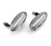 VVBNIN Luces de Giro Coche Compatible con Nissan para Juke para Micra 2006-2009 2010 2011 Luces De Señal De Giro del Automóvil Luz De Marcador Lateral Intermitente Piezas De Automóvil 26160-89900(2)