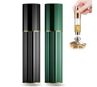 VVGAOGES 10 ML Atomizador Perfume Recargable,Mini Spray de Perfume,Portátil Botella de Perfume,Botella Vacío Pulverizador para Viajes (Negro&Verde)