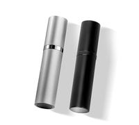 VVGAOGES Atomizador Perfume Recargable,Mini Spray de Perfume,Portátil Botella de Perfume,Botella Vacío Pulverizador para Viajes 5ml (Black&Grey)