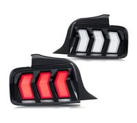 Vvhabpm Luz Trasera Par De Luces Traseras LED Para Ford Para Mustang 2005-2009 GT Shelby S-197 Señal Dinámica Arranque Animación