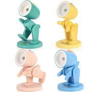 vvhippo 4 Piezas Luz Nocturna Infantil LED, Luz Bebe Nocturna, Luz Quitamiedos Infantil, Luz de Noche para Niños en Forma de Dinosaurio, para Regalos de Cumpleaños, Regalos de Graduación