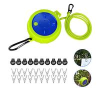 vvhippo Tendedero Extensible, Accesorios de Camping, 10 m, Cuerda para Tender, portátil, para Vacaciones, al Aire Libre, jardín, Viaje, baño, lavandería