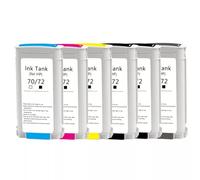 VVHKMSIL 1 Unidad Compatible con los Modelos de Impresora Designjet Z3100 Z3200 70 Cartuchos de Tinta de Pigmento Completo(Blue)