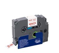 VVHKMSIL 10 Piezas de Hierro en Cinta de Ropa Compatible con Etiqueta de Tela de 12 mm tzefa3(Red on White)