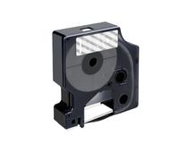 VVHKMSIL 10pcs 45013 Cinta D1 CASA COMPATIVA Cassette Cassette La Cinta Funciona con 45010 45016 45017 45018 para Etiqueta Administrador 160 280 Etiqueta Fabricante(White on Clear)