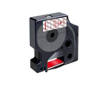 VVHKMSIL 10pcs 45013 Cinta D1 CASA COMPATIVA Cassette Cassette La Cinta Funciona con 45010 45016 45017 45018 para Etiqueta Administrador 160 280 Etiqueta Fabricante(Red on Clear)