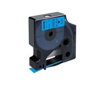 VVHKMSIL 10pcs 45013 Cinta D1 CASA COMPATIVA Cassette Cassette La Cinta Funciona con 45010 45016 45017 45018 para Etiqueta Administrador 160 280 Etiqueta Fabricante(Black on Blue)