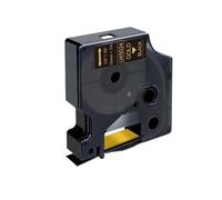 VVHKMSIL 10pcs 45013 Cinta D1 CASA COMPATIVA Cassette Cassette La Cinta Funciona con 45010 45016 45017 45018 para Etiqueta Administrador 160 280 Etiqueta Fabricante(Gold on Black)