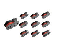 VVHKMSIL 10pk Ciba de Carreras gemelas Cinta vía roja Negra Compatible Underwood GR24BR BSIE Modelos