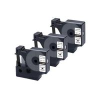 VVHKMSIL 18483 Cinta de Etiqueta de poliéster Permanente de 12 mm de 12 mm Compatible con 4200 5200 5000 6000 Impresora de Etiqueta(3PK)