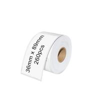 VVHKMSIL 1PK 99012 Papel térmico 36 mm x 89 mm Compatible con Modelos de Impresora de Etiqueta 450 450 Turbo 450 Duo 4XL