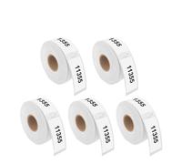 VVHKMSIL 5 Rolls 99014 Paper térmico Compatible con 99010 99012 99014 11352 11354 11355 LW Funciona con 450 450 impresoras Turbo(11355)