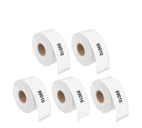 VVHKMSIL 5 Rolls 99014 Paper térmico Compatible con 99010 99012 99014 11352 11354 11355 LW Funciona con 450 450 impresoras Turbo(99010)