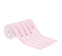 VVHKMSIL 5pcs 15 mm x7m Papel de Etiqueta Continua Compatible con P12 P15 D30 Prima DE LA ETIFICACIÓN Impresora térmica Auto Adhesiva(Pink)