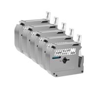 VVHKMSIL 5PCS MK-231 MK231 Reemplazo de Cinta de Etiqueta Compatible para MK231 MK-131 431 531 631 Cape de 12 mm Funciona con una máquina de Impresora de Etiqueta PT70 PT70(Black on Clear)