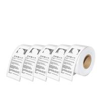 VVHKMSIL 5Roll 99010 Papel térmico 28 mm x 89 mm Etiqueta Auto Adhesiva Compatible con 450 450 Turbo Label Impresora