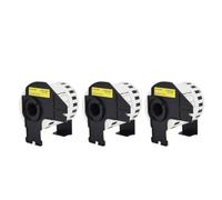 VVHKMSIL 62 mm x 15.24m Etiqueta de Papel Compatible con Modelos de Impresora QL-1050 1050N 1060N 500 500A 500BS 500BW 550 560 560VP 570 580N 650TD(3Rolls)