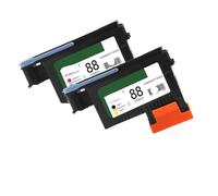 VVHKMSIL 88 PrintThead C9381A C9382A Compatible OfficeJet Pro K5400 K550 K8600 L7480 L7550 L7590 L7650 L7580(2 Pcs)