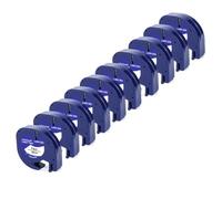 VVHKMSIL 91201 91200 12267 Cinta de Etiqueta de 12 mm Compatible con 91331 91221 91202 LT La Cinta Funciona con impresoras de Etiqueta LT100H LT100T 10PK(Paper White)