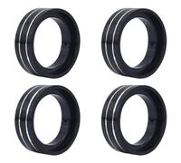 VVHKMSIL Abrazadera de latón Beadlock para Rueda, Pesas, Anillos Interiores, 35g por Pieza, Compatible con neumáticos 1/18 RC Crawler, Piezas de Mejora(Black)