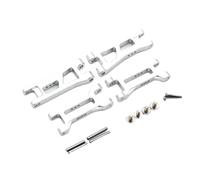 VVHKMSIL Accesorios de Brazo de Control Inferior Delantero y Trasero de Metal 1 24 B 2WD Buggy RTR LOS00007 Piezas compatibles con(Silver)