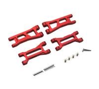 VVHKMSIL Accesorios de Brazo de Control Inferior Delantero y Trasero de Metal 1 24 B 2WD Buggy RTR LOS00007 Piezas compatibles con(Red)