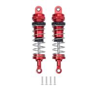 VVHKMSIL Amortiguador de Aceite Delantero y Trasero de Metal, 2 uds., 144001 MN128 MN86 G500, Compatible con Coche trepador de Control Remoto 1/14(Red)