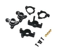 VVHKMSIL Asiento de Rueda Trasera de Metal de 3 Piezas con Copa de dirección C Compatible con 1/14 ZD Racing MT16 BX12 X12S MT14R PT14R(Black)