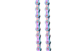 VVHKMSIL Cadena de Bicicleta 6 7 8 9 10 11 Velocidad 116L Hebilla mágica Multicolor del Arco Iris(10 Speed)