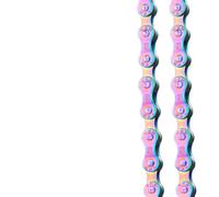 VVHKMSIL Cadena de Bicicleta 6 7 8 9 10 11 Velocidad 116L Hebilla mágica Multicolor del Arco Iris(6-7-8 Speed)