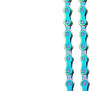 VVHKMSIL Cadena de Bicicleta 6 7 8 9 10 11 Velocidad 116L Hebilla mágica Multicolor del Arco Iris(9 Speed)