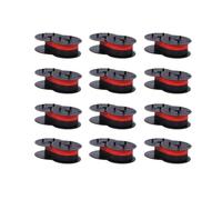 VVHKMSIL Calculadora de Carreras gemelas universales Gr24 Nukote Compatible BR80C DataProducts R3027 Porelon 11216 EL 1197 P III Negro Rojo(12 Pcs)