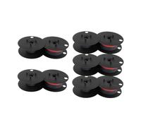 VVHKMSIL Calculadora de Carreras gemelas universales Gr24 Nukote Compatible BR80C DataProducts R3027 Porelon 11216 EL 1197 P III Negro Rojo(5 Pcs)