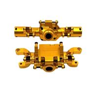 VVHKMSIL Carcasa de Eje Delantero y Trasero de Proceso CNC de Mejora de Metal, Escala 1/10, Compatible con ZP1001 ZP1002 ZP1003 ZP1004(Yellow)