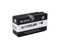 VVHKMSIL Cartucho de inyección de Tinta remanufacturado 712XL 3ED71A Compatible con Impresora Designjet T650 T250 T210 T230(Black)