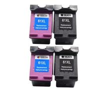 VVHKMSIL Cartucho de Tinta Compatible 61XL para Impresora 61 XL 4500 4502 5530 Deskjet 1050 2050 3050 3054 3000 1000(2 Set)