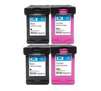 VVHKMSIL Cartucho de Tinta Compatible con 301 XL diseñado para impresoras 301 de Escritorio Que Incluyen 1000 1050 2000 2050 2510 3050 4500 4630 5530 2540 Modelos(2 Set)
