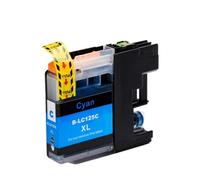 VVHKMSIL Cartucho de Tinta LC129XL LC125XL para MFC-J6520DW MFC-J6720DW La Impresora de inyección de Tinta Funciona con Modelos de la UE(Cyan)