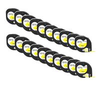 VVHKMSIL Cetas de Etiqueta de plástico de plástico de 20pk Black On White es Compatible con LT-100H Label Machine Works con EVA LT100H Impresora Case 91201(Black on Yellow)