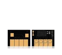 VVHKMSIL Chip de Cartucho de 300ML Compatible con impresoras DesignJet T1600 T1700 T2600, actualización para 730 730XL, Uso único Estable(Yellow)