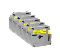VVHKMSIL Cinta 12mm 5PK MK231 Compatible con MK-231, MK-131, MK-631, 731, 831 y PT-70, PT80, PT90(Black on Yellow)